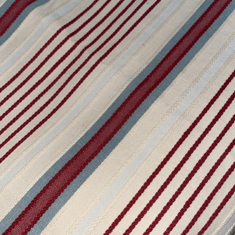 IKEA Alvine Raffla Pillow Cover SET (2) 25” x 25” Stripes 100% Cotton Buttons - Picture 15 of 16